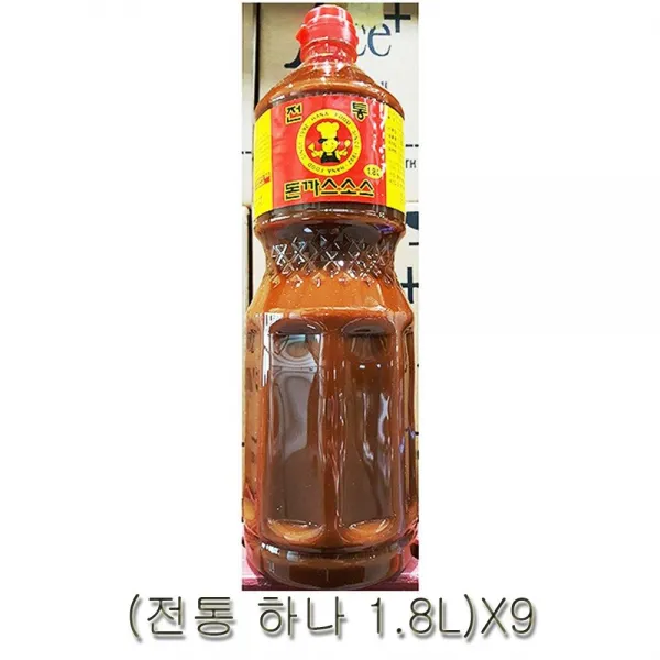 하나 돈까스소스 전통 1.8리터 X9 정성가득 간단요리 간단요리 건강에좋은음식 경양식돈까스소스 돈가스소스 돈까스소스 맛있는소스 업소용식자재 업소용식재료 정성가득, 본상품선택