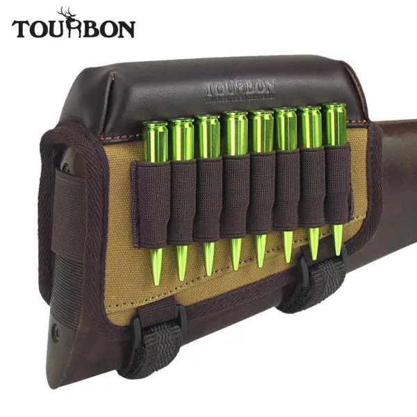 Tourbon 전술 사냥 용 라이플 뺨 레스트 라이저 패드 탄약 카트리지 포함 Bullet Holder Carrier Caliber 한개옵션0