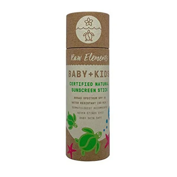 Raw Elements 원소 아기 spf 30 유기농 자외선 차단 로션 스틱 비나노 산화물 암초 안전 잔인성 부드럽, 상세 설명 참조0, 상세 설명 참조0