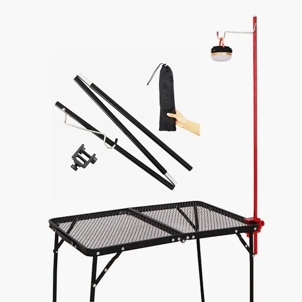 랜턴 거치대 걸이 스탠드 캠핑 높이조절 용품 행거 폴대 조명 무드등 전등 스탠다드