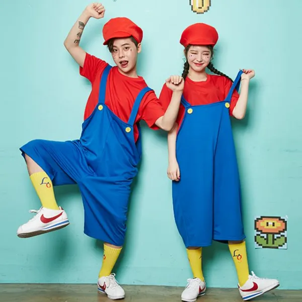 할로윈의상 슈퍼슈퍼세트 슈퍼반티 마리오반티 반티