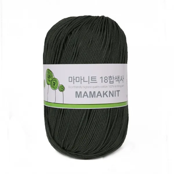 마마니트 18합색사실 동방원사 113 다크카키