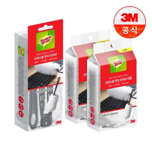 [멸치쇼핑]3M [3M]뉴 사무실용 먼지떨이 핸들+리필 5입, 상세 설명 참조