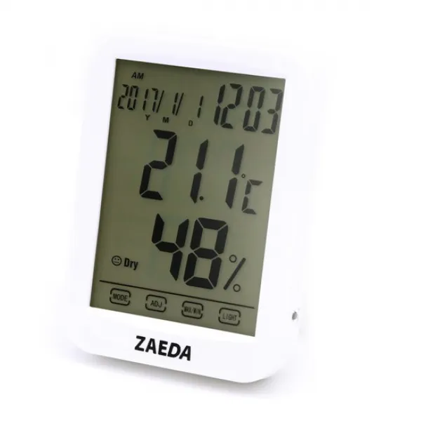 재다 디지털 온습도계 ZAEDA-201 날짜 시간 알람, 없음