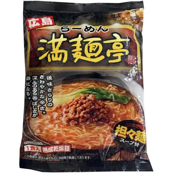 히로시마 라면 만면정 탄탄면 80g 1봉, 단일