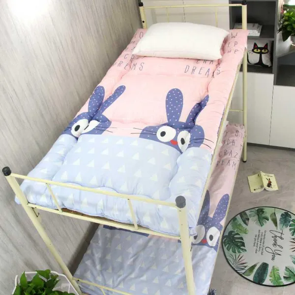 싱글패드 학생침대 매트두께 쿠션 싱글 0.9m기숙사 상하 더블층 침대요 1.2미터 보온 바닥 등받이, C01-1.2m(4피트)침대