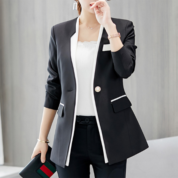 여성정장 빈티지 커트 긴소매 캐주얼 빅사이즈zx2032