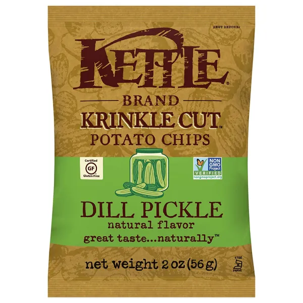케틀브랜드 딜피클 크링클컷 감자칩 56g 6봉
