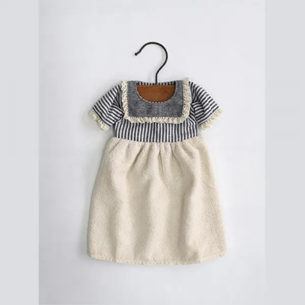 주방 인테리어소품 드레스 타월 손수건 주방핸드타올 1개 크림