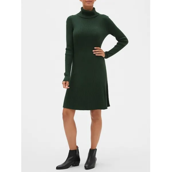  갭 Gap 여성 드레스/원피스ribbed Turtleneck Sweater Dress