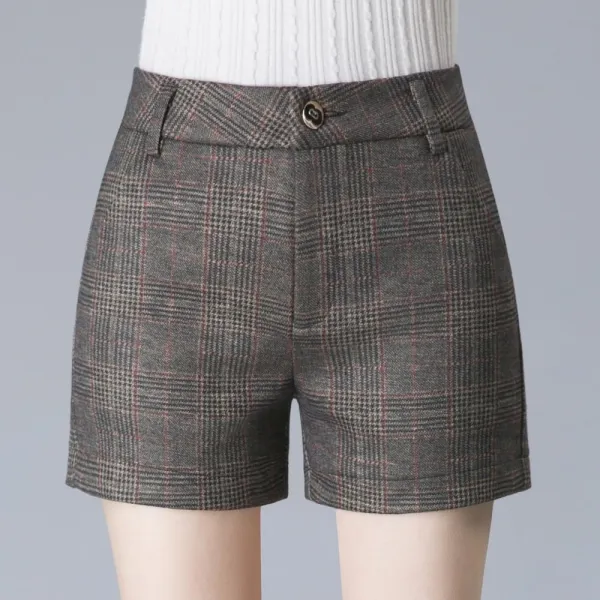 kirahosi 모던 여성 모직 반바지 추동 숏팬츠 슬림 데일리 90호+덧신증정 ADpsvf7g