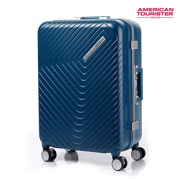 아메리칸투어리스터 캐리어 ESQUINO 67 FR TSA STEEL BLUE 24인치 화물용@쌤소기술력 경고함[파우치증정]