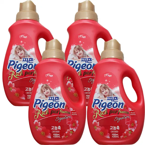 피죤 리치퍼퓸 시그니처 플라워페스티벌, 1.35L, 4개