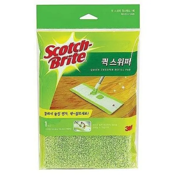 [멸치쇼핑]3M 퀵스위퍼 막대걸레 리필(1매) 걸레 걸레패드 밀대 마대 패드, 상세페이지 참조