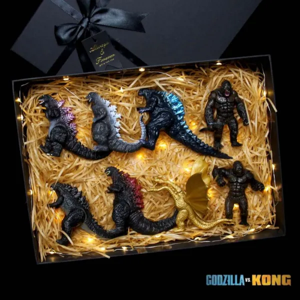 콩 vs 고질라 괴수 피규어 시리즈 선물세트 모형 공룡 인형 액션 피규어 키토라, (5대) 고질라 피겨 풀 8종개