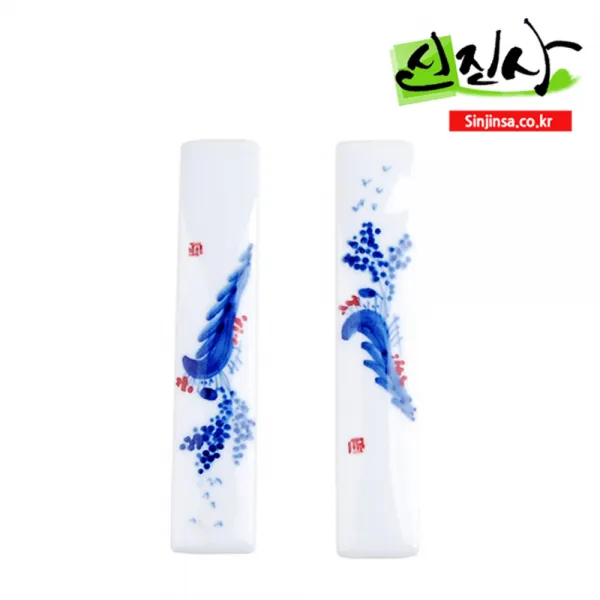 신진사 문진 붓말이 필산 등 서예보조재료 모음, 도자기문진