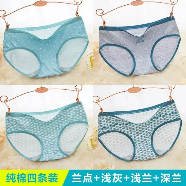 왕직구 헴팬티 누디라인팬티 노라인팬티 여성 언더반바지 삼각팬티 헴라인 소녀 오버핏 빅사이즈 면 원단 뚱뚱한 200근