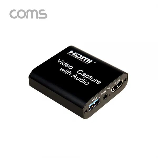 Coms USB2.0 HDMI 캡쳐보드 UHD 4K 편집기 녹화기 오디오 연결, SSTB192