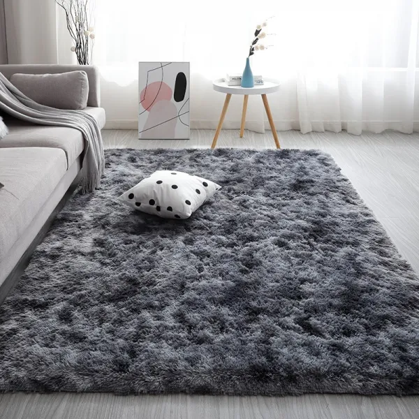 Mar.03 227번 북유럽 ins 거실 카펫 침실 침대 위 담요 소녀 방 테이블 아래 털털 담요 깔개 가득Z, 담뱃재 가 물 에 잠기다.