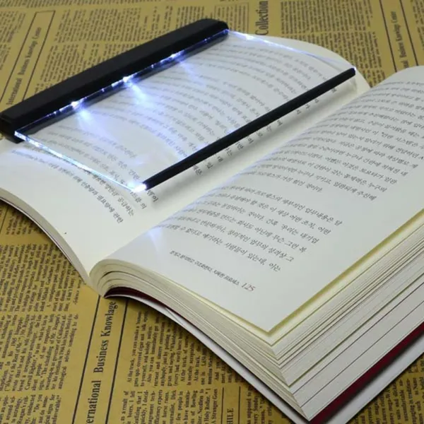 주경야독 공부 LED 패널 독서대 북라이트 침대독서등, 단일색상