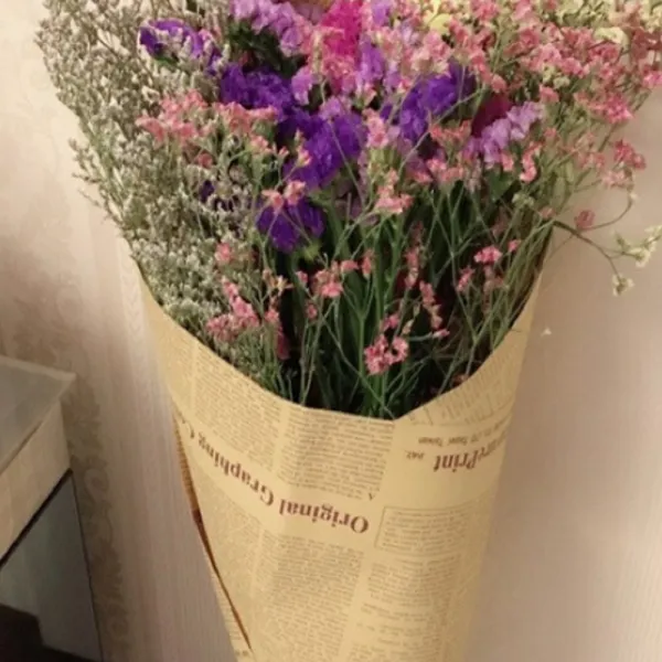 영자신문 영어신문 꽃다발 책 선물 종이 포장지 10p