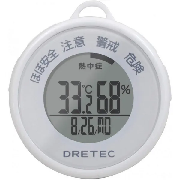 텟쿠 열사병 독감 경고 계 화이트 O-244WT, 단일상품