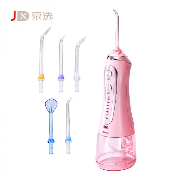 경선충치기/세척기/물세척기/비전동칫솔 238ml 큰물탱크 5단 강도 전신물세척척도에 5개 분사관 벚꽃가루 배합, 상세페이지 참조