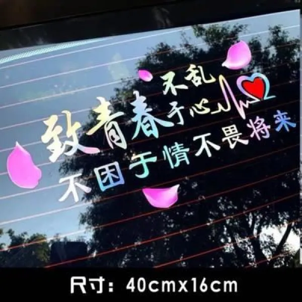 자동차스티커 인싸템 놓치다 기 글씨본 서첩 맟춤제작 승합차 패턴 차량용 LOGO 상용 문자 개성 운전 4157912310, 본 성욕 기 떠나가다 레드 티끌 40
