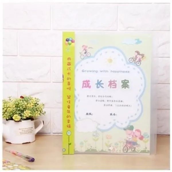 성장기 녹취록 초등학생 졸업 6 년 급기념 DIY12세서류 작업 페이지, 해피 자전거 60장 60 주머니