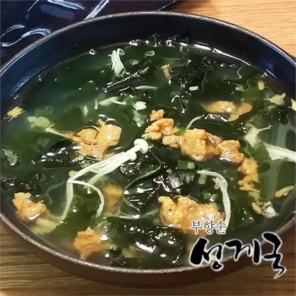 팜스토리 부향순님의 성게미역국 2팩 6 8인분 팩당 200g, 없음/없음