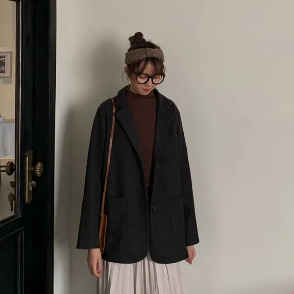 Yx Shop 겨울 여성 숏 코트 슬림핏 아우터 A0054