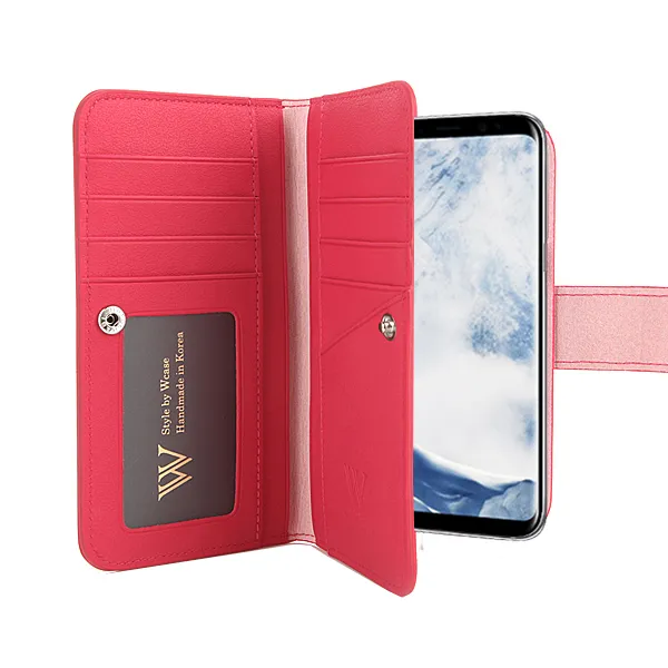 더블유케이스 갤럭시s8 양면지갑 휴대폰 케이스