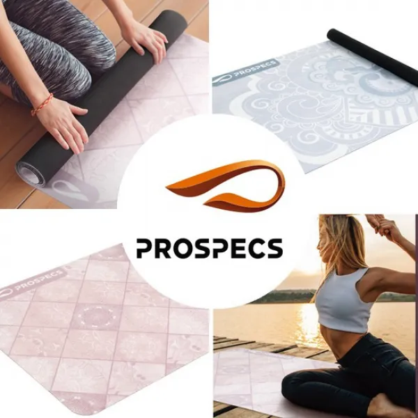 반도 프로스펙스_스웨이드 요가매트 1mm 블루그레이