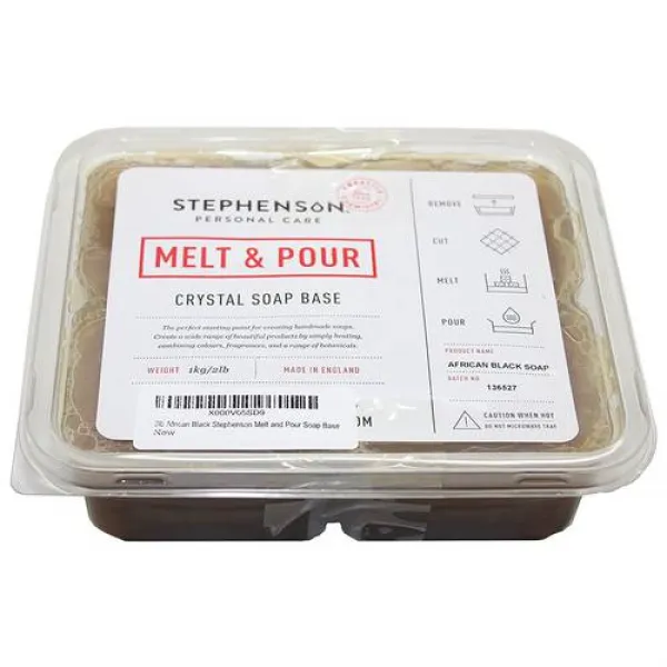 Stephenson 2 LB African Black Melt and Pour Soap Base, 상세내용참조