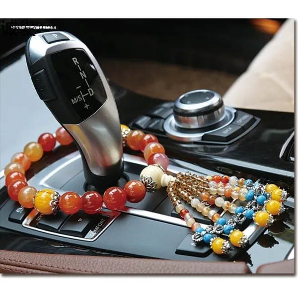 무한도매 bmw 5시리즈 32lix1 아우디 a4lq5a6l 랑 일익 호랑이 a3q3 자동차 등급 볼 염주 참 장식, 핑크 마노 펄