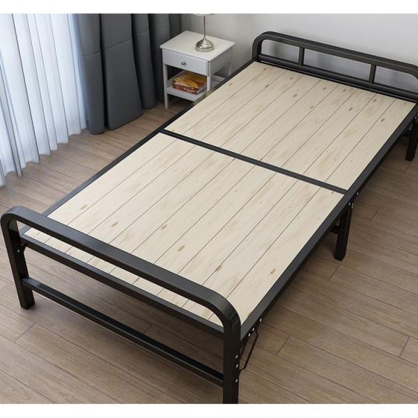 하이따거 조립식 원목 침대철제프레임테라스 접이식평상 발코니, 가로 80cm