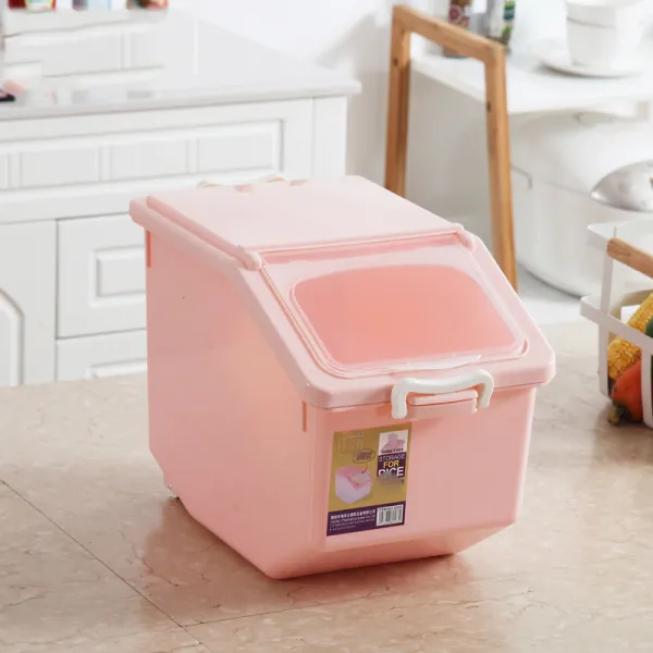  이지트렌드 쌀통 잡곡통 Fas95 개 핑크