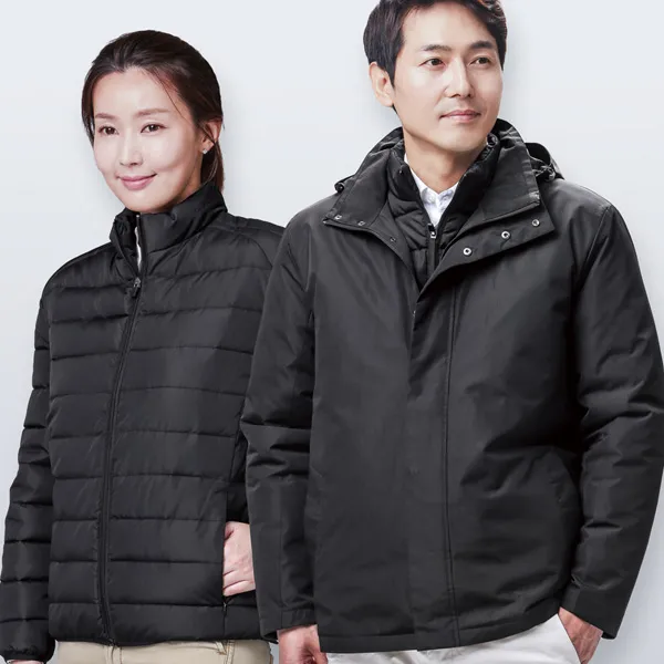 라보(LABO) 작업복 근무복 WM-J1701 내피분리점퍼자켓, 블랙