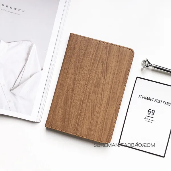 아이패드 케이스 커버 나뭇결 심플케이스 ipad case, ipad6 air2 딥 커피