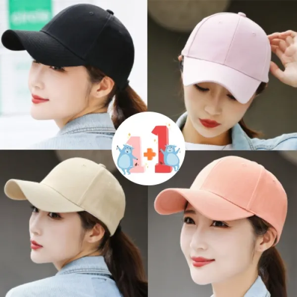1+1 고퀄리티 무지볼캡 트윌 순면 야구모자