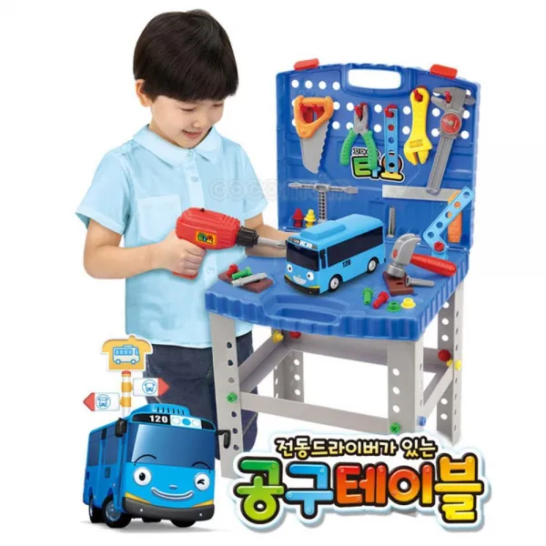 타요 버스 수리 정비소 전동 드라이버 공구놀이