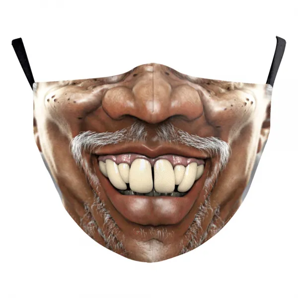 사람의 얼굴 패턴 웃기다 핍진 캐릭터 낯짝 3D 플라워 프린트 개성 엽기적 가능 현시 표정, B178-956B178-956 매출함