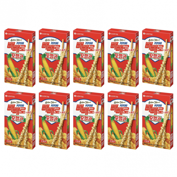 신상과자 소리까지 고소하다! 롯데 빼빼로가 품은 꼬깔콘 35g 10개