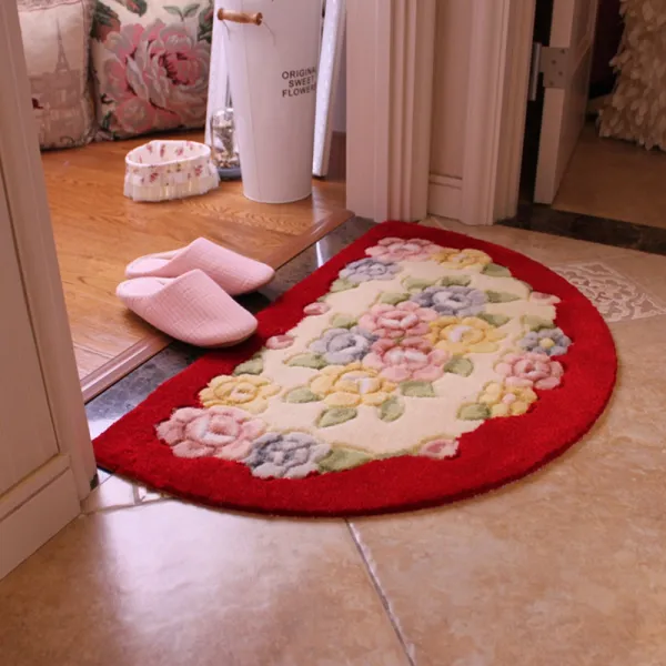 원형매트 반원형 태슬 부채꼴 문간방 매트 침실 문방석 흡수매트 손님 14524 옵션11