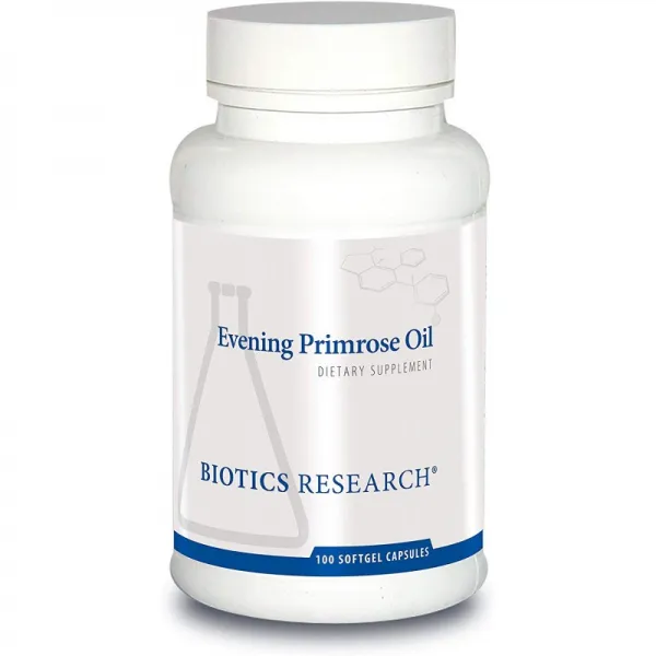Biotics Research 달맞이꽃 오일 – 강력한 감마-리놀렌산 (GLA) 소스 리놀레산 건강한 염증 반응 심혈, 1