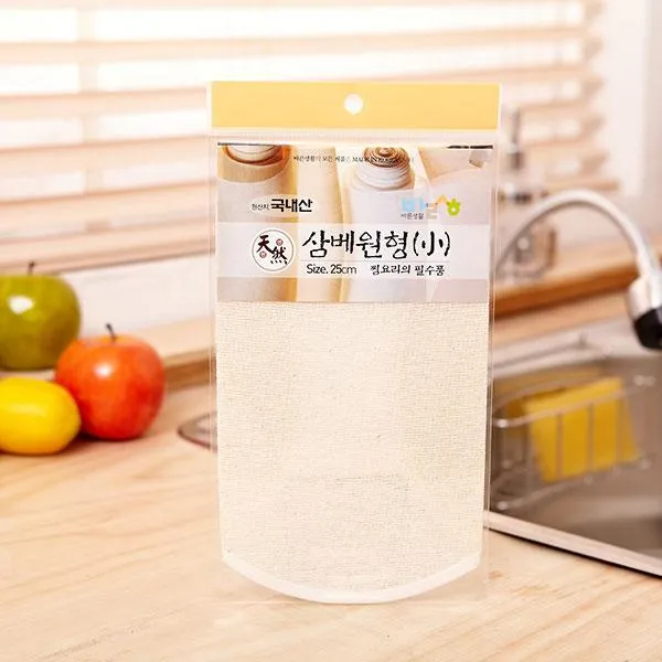 (5개묶음)바른삼베원형- 소-25cm OJH-23868 육수망 거름망 걸음망 다시다통 멸치망