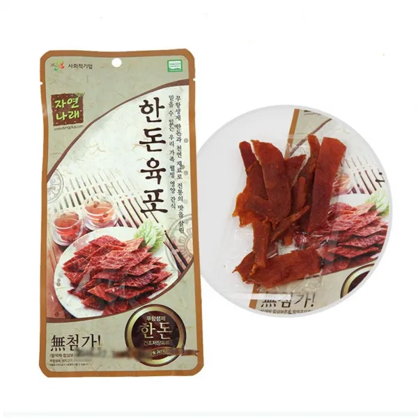국내산 한돈 영양간식 자연나래 한돈육포 40g 식자재마트 농축산물특공대 W6f2ef5 고객님옵션결정해주세요 1