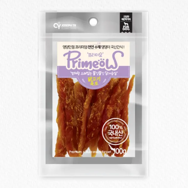 피디엠에스샵_(D-7) 프리미요 - 닭고기 육포 (100g)+pdms픞, ★이상품만족해요!!, ★이상품만족해요!!