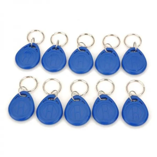 10 pcs rfid 태그 키 fob keyfobs 키 체인 링 토큰 125 khz 근접 id 카드 칩 em 4100, 단일옵션선택개