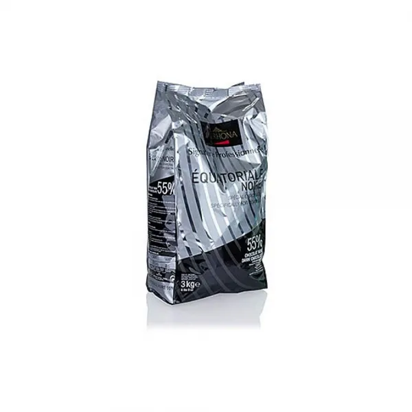 Valrhona 봐나 다크 초콜릿 55% 카카오 Equatoriale 느와르 Feves 6lb 9oz팩 상세설명참조